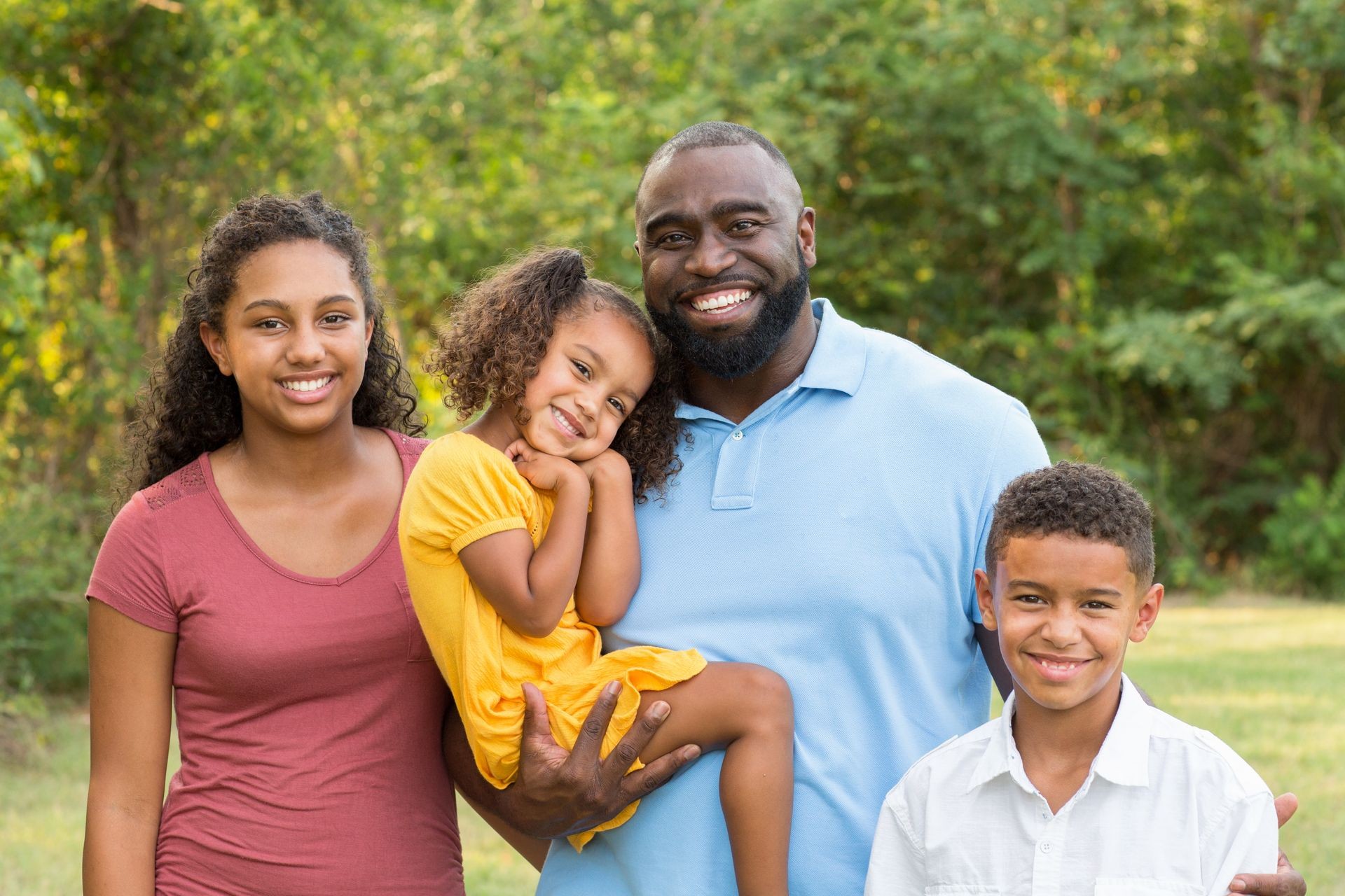 Portrait of a mixed race family. Portrait of a mixed race family.